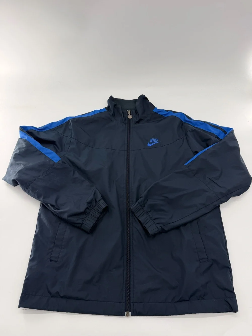 Nike Sportswear Vintage Y2K Navy Blue Track Jacket Men’s Large Windbreaker Nike